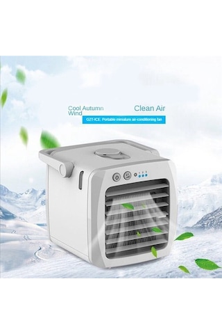 Klima Mini Fan Soğutucu Hava Soğutucu Usb Klima Ycıbqz Gri