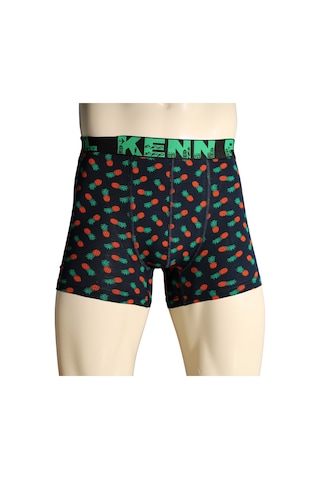 Kenn Paul 3'lü Desenli Pamuklu Lüks Boxer Konforlu Boxer Yumuşak Çok Renkli