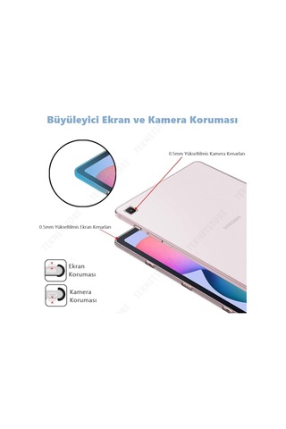 Samsung Galaxy Tab S6 Lite P610 Silikon Uyumlu Şeffaf Ultra Ince Tam Tablet Kılıfı Kılıf
