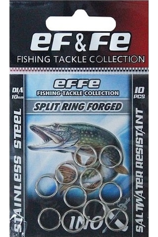 HALKA PASLANMAZ ÇELİK- Split Rings 1 pakette 10 adet - NO-01