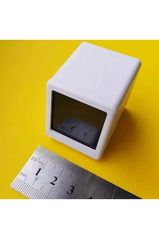 Topshop1 Beyaz Mini Wifi Akıllı Hava İstasyonu Saati Sıcaklık Nem Zaman Alarm Masaüstü Dekorasyon Taşınabilir Ev Oyun Odası