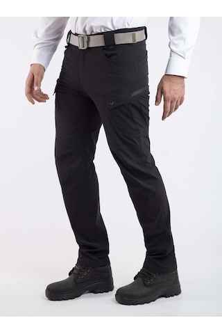 Vav Wear Outdoor Taktik Esnek Rahat Su İtici Erkek Pantolon Tacflex11 Siyah