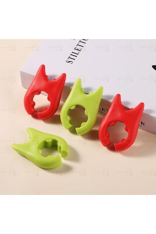 Mainshop 4 Adet Silikon Tava Ve Tencere Kaşık Tutucu Isıya Dayanıklı Mutfak Yardımcısı M-50