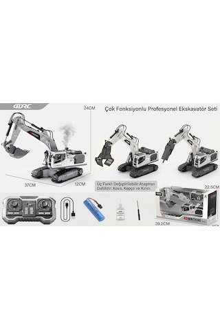 4d-e3 Metal Değişebilen 3 Başlıklı Duman Atan İş Makinası Çok Renkli
