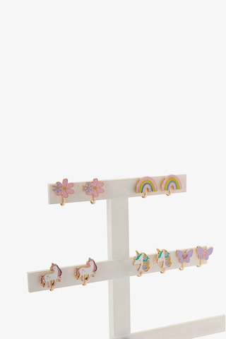 Penti Kız Çocuk Unicorn 5li Küpe Seti Renkli