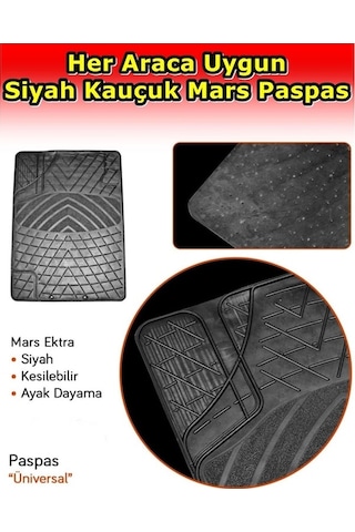 Ford Focus Iıı Sedan UYUMLU MARS KAUÇUK SİYAH PASPAS SETİ N11.133