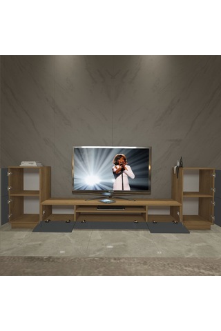 Decoraktiv Trendstyle On2 Mdf Tv Ünitesi Tv Sehpası Pera - Antrasit