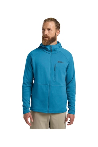 Jack Wolfskin Kolbenberg Hooded Fz Erkek Mavi Polar Ceket 8026