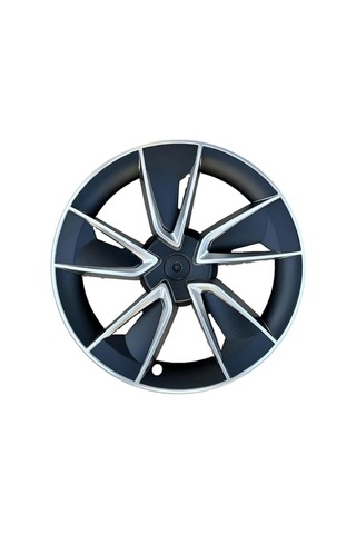 Ayrex Tesla Model Y Juniper 2025+ Uyumlu 19 İnç Uberturbine Stil Jant Kapağı Seti - Mat Siyah 4 Adet