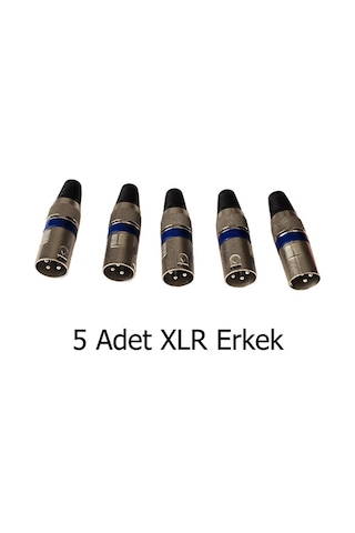 25 Li Konnektör Seti Xlr Dişi Erkek 6.35mm 3.5mm Aux Jak Nl4 Speakon