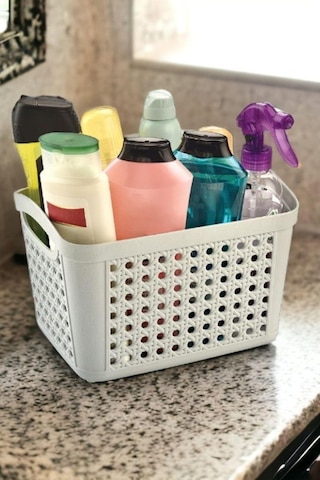 Çok Amaçlı Sepet Dolap Içi Düzenleyici Organizer 6,6 Litre Buz Gri