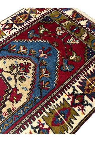 El Dokuma Sıfır Yahyalı Namazlık 77x120 Yün Kök Boya Seccade