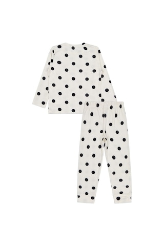 Civil Girls Puanlı 10-13 Yaş Pijama Takımı - Ekru