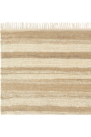 Cool Halı Vime 11 Natural Beyaz Jüt Halı El Dokuma Örgü Hasır Halı Doğal Sisal Halı Dekoratif Jüt Kilim