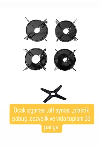 Vestel ,beko Ve Birçok Marka Için Cam Ocak Izgara Takımı-ankastre-set Üstü 33 Parça 1 Adet