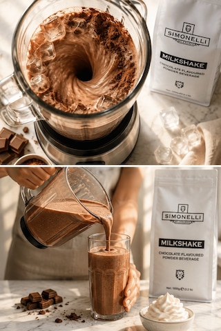 Simonelli Çikolata Aromalı Toz Milkshake Karışımı 1 KG