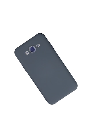 Galaxy J7 Kılıf Nano İçi Kadife Silikon - Gri