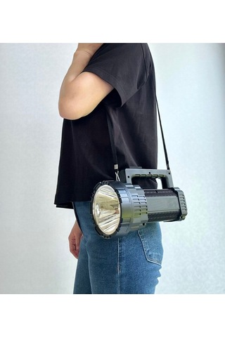 Hatsanparts Gold-police Gp-640 Şarjlı Yüksek Güçlü Enerji Tasarrufu Çok Fonksiyonlu El Feneri Çok Renkli