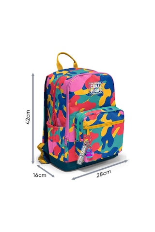 Coral High Dört Gözlü İlk Ve Ortaokul Çantası - Unisex Renkli Kamuflaj Desenli 33232 Çok Renkli