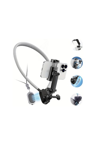 Motion003 1 Takım Mobil Telefon Kordonu Manyetik Anti Sallantı Sabit Boyun Vlog Kamera Kordonu Spor Açık Hava Canlı Balıkçılık Bisiklet Video Kaydı -