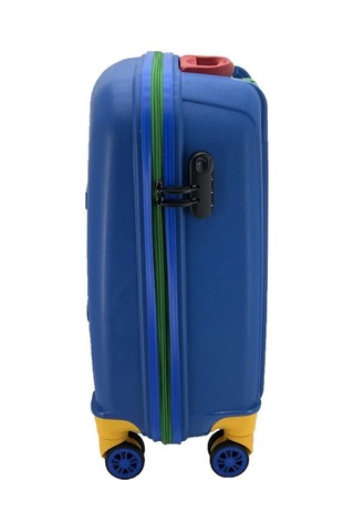 Cap Polo's Polipropilen Küçük Boy Valiz Mavi Bej