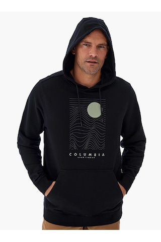 Columbia Cs0392 Csc M Linear Drifts Hoodie Erkek Sweatshirt Siyah