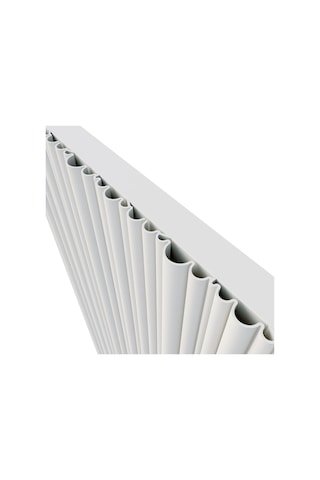 Lojimax Alüminyum Dekoratif Radyatör Bamboo 1800x359mm 3 Dilim Dokulu Beyaz 792 W Yüksek Isıl Güç