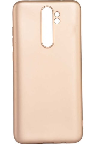 Noktaks - Xiaomi Uyumlu Xiaomi Redmi Note 8 Pro - Kılıf Mat Renkli Esnek Premier Silikon Kapak - Gold