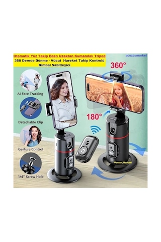 Otomatik Yüz Takip Eden Uzaktan Kumandalı Tripod