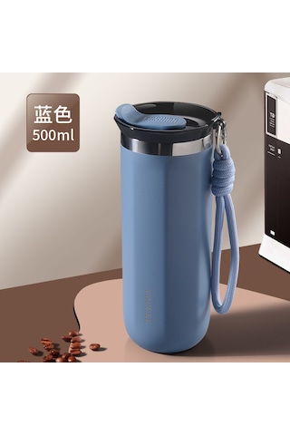 Reedark 304 Çelik Isı Saklama Bardak Kadınlar İçin 500ml Mavi Özel Tasarım Günlük Kullanım Kahve Su Bardağı Diğer