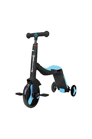 Hattrick Scs190-br 3 Fonksiyonlu Işıklı Müzikli Oturaklı Pedallı Mavi Çocuk Scooter