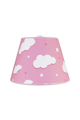 Şenay Aydınlatma Çocuk Odası Konik Kumaş Avize Sarkıt-Pembe Bulut