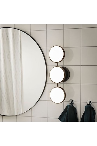 Ikea Kabomba Duvar Lambası, Mat Siyah, 47x14 Cm, Led'li