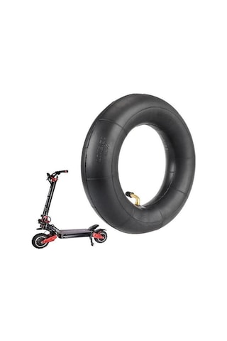 10x2.5 İnç Elektrikli Scooter İç Lastik Şambrel 90 Derece Eğri Sibop