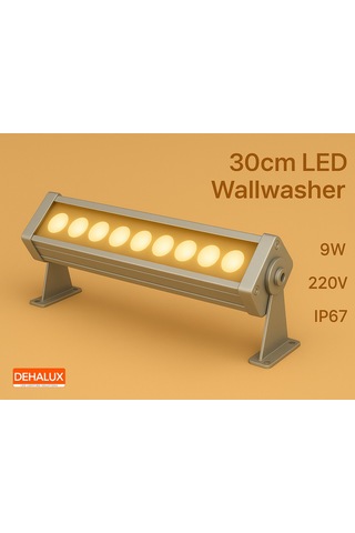 30cm 9w Led Wallwasher Günışığı 3000k Dış Cephe, Minare, Bahçe Aydınlatma Iç-dış Kullanım 3000k Günışığı