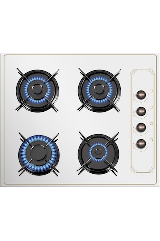 Kumtel Rustik B66-SF2(AT)(4PRO) - KO-40 TAHDF - DA6-835 Beyaz Ankastre Set