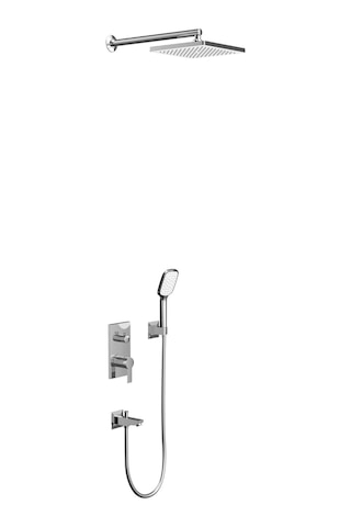 Teska Agora Ankastre İki Yönlü Banyo Batarya Seti Krom