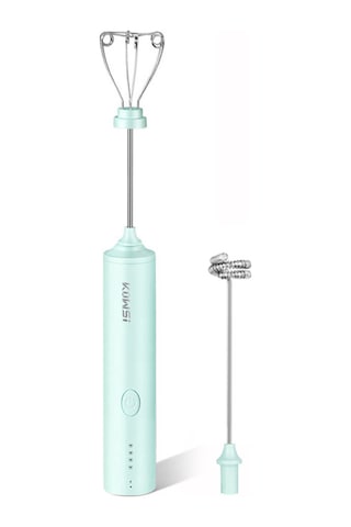 Hombey Halka El Tipi Elektrikli Mikser - 4 Hızlı, Kablosuz, Usb Şarjlı - Beyaz, Krema, Yumurta Karıştırıcı - Minik, Taşınabilir, Hamur Ve Kremalar İçin Yeşil