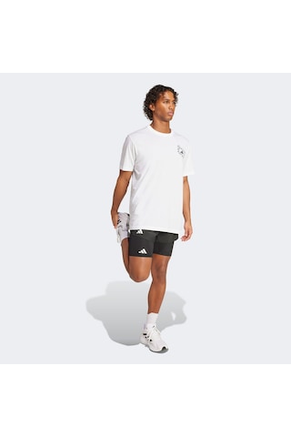 Adidas Running Chase The Runners High Graphic Erkek Beyaz Koşu T-shirt Jy8629