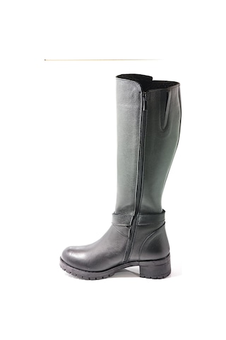 Castleblack 26990-1 Siyah Kadın Kışlık Deri Çizme Siyah