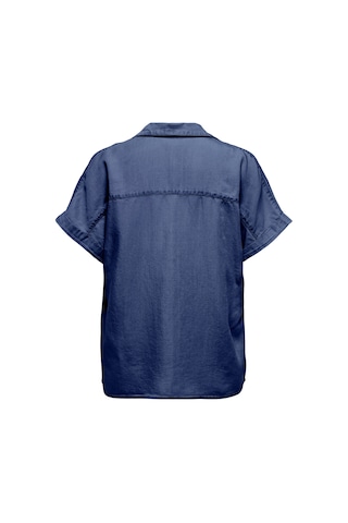 Only Onlcharis Loose Fit Klasik Yaka Düğme Detaylı Bluz Bayan Bluz 15363976 Lacivert