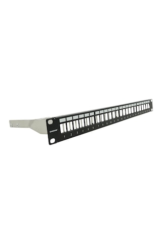 Canovate Bakır Rj45 Ftp Patch Panel 24 Port 1U 19" Siyah