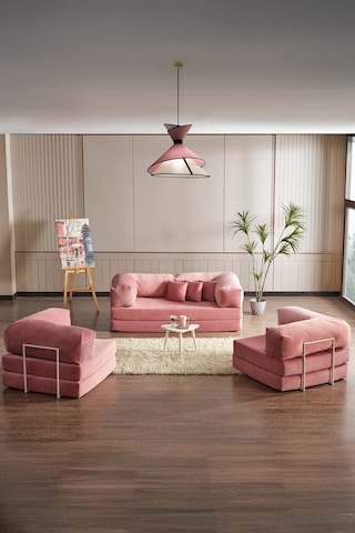 Legom Avanos Aktivite Koltuğu Yatak Olabilen Çok Amaçlı Kanepe Koltuk Takımı Pudra Pudra