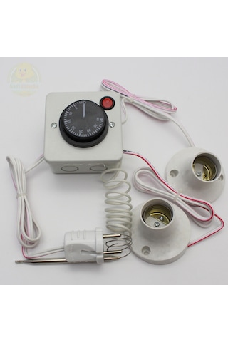 Termostat Kontrollü Düğmeli Yanan 1 Lamba Çıkışlı 1 Sabit Duyu