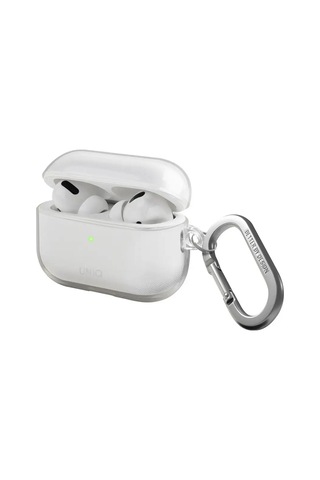 Unıq  Airpods Uyumlu Pro 2 İçin Kılıf Glase Tpu Kılıf Karabinalı 147855444 Beyaz