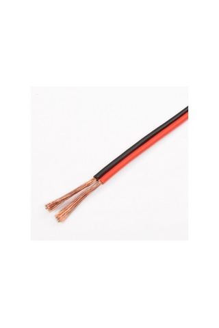 Aksan Çiftli Hoparlör Kablosu 50 Metre 2x1mm Siyah Kırmızı