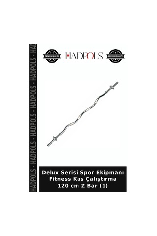 Delux Serisi Spor Ekipmanı Fitness Kas Çalıştırma 120 Cm Z Bar 1