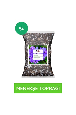 Bykurt Menekşe Toprağı 5l Premium Kalite Böcek Sinek Yapmayan Özel Saksı Karışımı 5 Litre