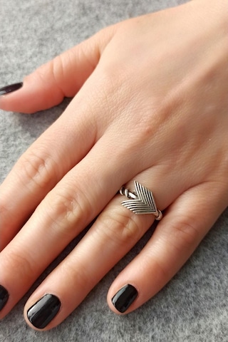 Antik Gümüş Kaplama Oklar Şekilli El Yapımı Ayarlanabilir Unisex - 536155382