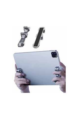 Mufunye Z24a Gri Renkli Silikon Oyun Tutucuları - Kaymazsız Tablet Ve Mobil Oyun El Tutucuları 2 Adet